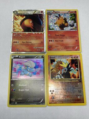 Pokemon Card Lot Entei Holo Typhlosion Prime McDonalds Pignite Bagon Reverse